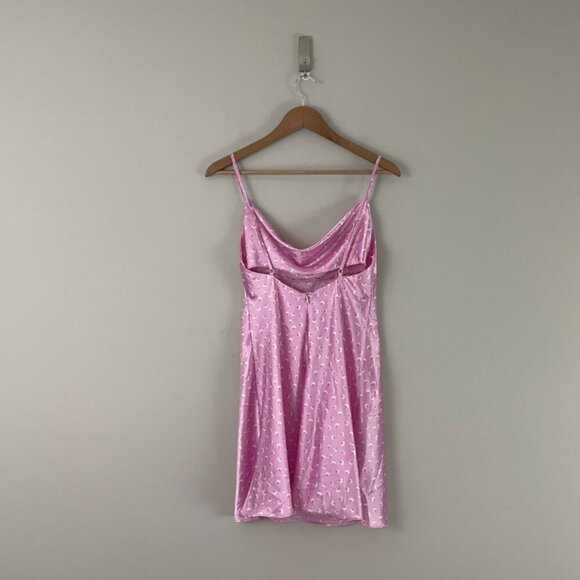 Zara Pink Satin Floral Cami Mini Slip Dress Blogger Fav Size XS - Picture 4 of 6